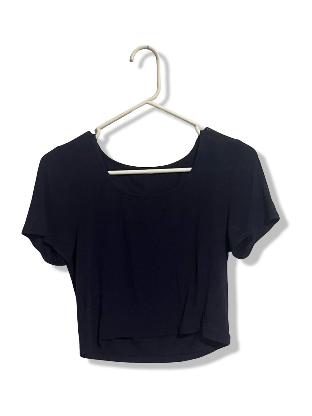 Aerie Navy Short Sleeve Scoop Neck Tee